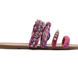 Arezzo Aurora Flat Sandal Synthetic Sandal